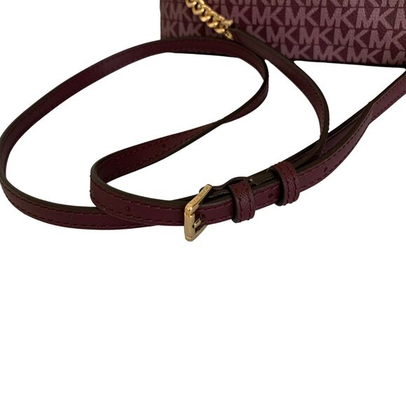Michael Kors Jet Set Burgundy/Purple Crossbody Bag Coated canvas - Picture 9 of 12